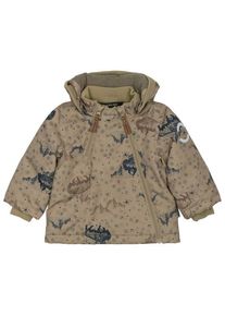 Mikk-line Polyester Baby Jacket AOP Winterjacke Kinder Alltag (Gr 98 |beige)