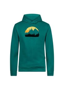 Greenbomb Nature Forest Happy Star Hooded Sweater Hoodie Herren (Gr XS |türkis)