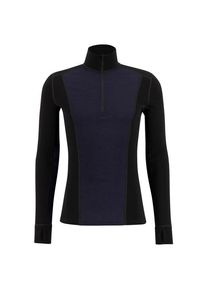 Ulvang Peak Map Half Zip Baselayer Merinounterwäsche Herren (Gr L |schwarz/blau)
