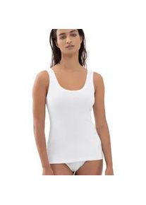Tr&auml;gertop Mey "Orangic Cotton", Damen, Gr. S, wei&szlig;, Feinripp, Obermaterial: 94% Baumwolle, 6% Elasthan, schmal h&uuml;ftbedeckend, Rundhals, Tops Tr&auml;gertop, tiefer Rundhalsausschnitt, Feinripp, Baumwollmischung, atmungsaktiv