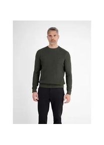 Strickpullover Lerros, Herren, Gr. XL, gr&uuml;n (nordic olive), Strick, Obermaterial: 100% Baumwolle, bestickt, unifarben, normal h&uuml;ftbedeckend, Rundhals, B&uuml;ndchen, Pullover Strickpullover, mit Logo-Stickerei und in Struktur-Optik