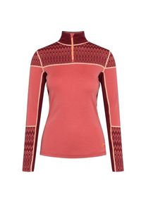 KARI TRAA Sara Half Zip Merinounterwäsche Damen (Gr S |rot)