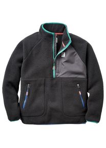 Passenger Home 2.0 1/2 Zip Recycled Sherpa Fleece Fleecejacke Women (Gr S |schwarz/grau)