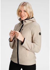 Polarino sheego Große Größen Fleecejacke, beige, Größe 44 - Damen