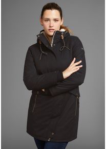 Polarino sheego Gro&szlig;e Gr&ouml;&szlig;en Outdoorjacke, schwarz, Gr&ouml;&szlig;e 40 - Damen