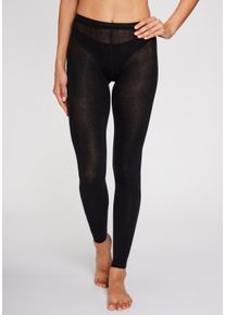 Lavana sheego Große Größen Strickstrumpfleggings, schwarz, Größe 36/38 - Damen