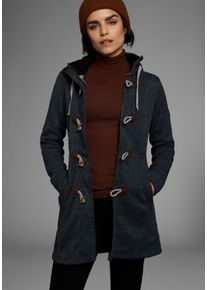 Polarino sheego Gro&szlig;e Gr&ouml;&szlig;en Strickfleecejacke, anthrazit, Gr&ouml;&szlig;e 36 - Damen