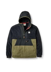 Passenger Woodland 20 Hooded 1/2 Zip Recycled Polar Fleece Fleecejacke Herren (Gr XXL |schwarz)
