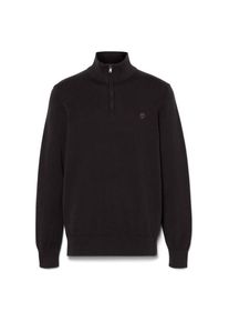 Timberland Williams River Cotton YD 1/4 Zip Sweater Pullover Herren (Gr M |schwarz)
