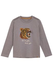 Longsleeve Minymo T-Shirt L/S No. 134032 Kinder (Gr 122 |braun/grau)