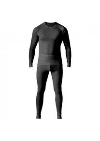 Maier Sports Wäsche-Set Adrian Kunstfaserunterwäsche Herren (Gr XL |schwarz/grau)