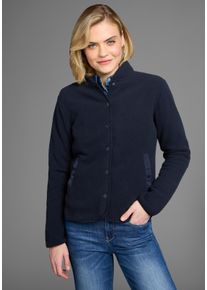 sheego Große Größen Fleecejacke, navy, Größe 48/50 - Damen