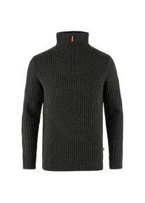 Fj&auml;llr&auml;ven Woll- & Merinopullover Fj&auml;llr&auml;ven &Ouml;vik Half Zip Knit Herren (Gr M |schwarz)