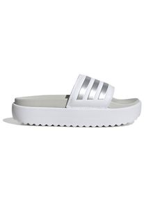 Sandalen Adidas Adilette Platform Slides Damen (Gr 42 |wei&szlig;/grau)