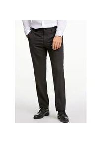 Anzughose LINDBERGH "Anzughose Modern Fit", Herren, Gr. 52, schwarz, Obermaterial: 54% Polyester, 44% Wolle, 2% Elasthan; Futter: 95% Polyester, 5% Elasthan, normal, Hosen Anzughose