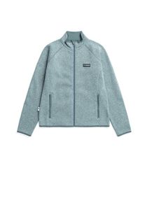 NIKIN Treejacket Knitted Fleece Fleecejacke Damen (Gr L |türkis)