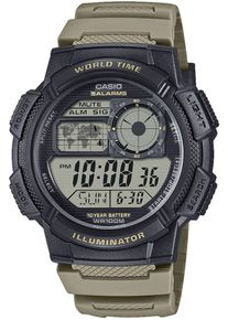 Herren Chronograph "AE-1000W-1AVEF"taupe, CASIO TIMELESS COLLECTION, Armbanduhren, Quarzuhr,Armbanduhr,Herrenuhr,Digitaluhr, bis 10 ar