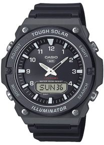 Herren Solaruhrschwarz, CASIO TIMELESS COLLECTION, Armbanduhren, Armbanduhr, Herrenuhr, analog, digital, automatischer Kalender