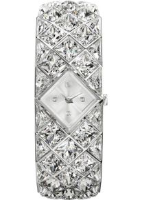 Swarovski Damen Quarzuhr "CURIOSA"silberfarben, Armbanduhren, Armbanduhr, Damenuhr, Swiss Made, Edelstahlarmband, analog