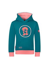 Trollkids Kinder Kapuzensweatshirt "KIDS TROLL SWEATER"harbor blau, poeny rose, sportlich, Gr. 140, Jersey, Obermaterial: 80% Baumwolle, 20%