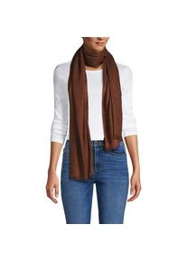 LANDS' END Metallic-Schal, Damen,  Braun, Metall/Viskose, by Lands' End