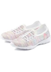 Sneaker Lascana "Slipper, Halbschuh", Damen, Gr. 40, bunt (bunt meliert), Obermaterial: 100% Textilmaterial. Decksohle: 100% Textilmaterial. Futter: 100% Textilmaterial. Laufsohle: 100% Synthetik, mehrfarbig, meliert, Basic, Schuhe Sneaker, aus leichtem Textil-Material VEGAN, Topseller