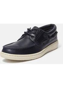 Bootsschuh Timberland "PORTOFINO PIER BOAT SHOE", Herren, Gr. 40, blau (dunkelblau full grain), Leder, Schuhe Bootsschuh, aus Premium Timberland Leder