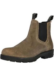 Stiefelette JEEP "JEEP Stiefelette Veloursleder", Herren, Gr. 45, taupe, Veloursleder, Schuhe Stiefelette