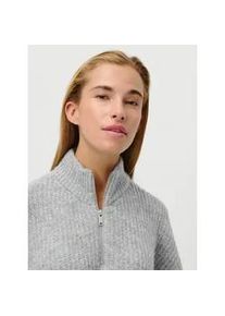 Strickpullover LEGER "Inge, LeGer by Lena Gercke", Damen, Gr. 40, grau melange, Strick, Obermaterial: 56% Polyacryl, 44% Polyamid, loose fit normal, Rundhals, eingesetzt gerader Abschluss, Pullover Strickpullover, Loose fit mit Rundhalsausschnitt