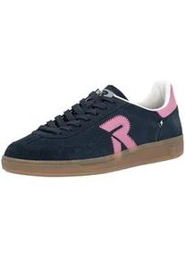 Sneaker Rieker "Rieker Sneaker Glattleder", Damen, Gr. 37, bunt (blau, pink), Glattleder, Schuhe Sneaker