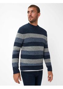 Brax Herren Strickpullover Style RICK universe, Blau, Gr. 4XL