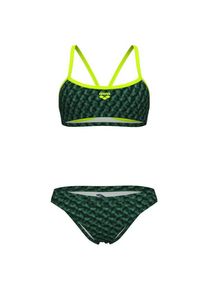 Bikini Set arena Monogram Bikini Bandeau Damen (Gr 32 |grün)
