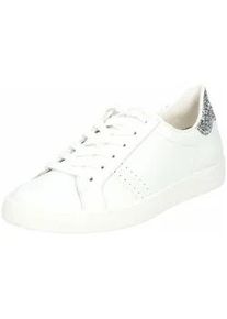 Sneaker Paul Green "Paul Green Sneaker Leder/Textil", Damen, Gr. 38, wei&szlig;, gold, Leder, Textil, Schuhe Sneaker