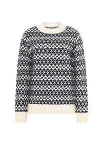 KnowledgeCotton Apparel Fair Isle Crew Neck Wollpullover Damen (Gr S |grau)