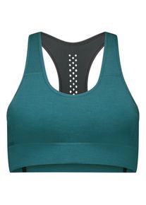 Mons Royale Stratos Bra Sport-BH Damen (Gr S |t&uuml;rkis)
