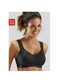 H.I.S. Sport-BH H.I.S, Damen, Gr. 80, Cup D, schwarz, Microtouch, Obermaterial: 90% Polyester (COOLMAX), 10% Elasthan, BHs Sport-BH, ohne B&uuml;gel aus schnell trocknendem COOLMAX-Material, Topseller