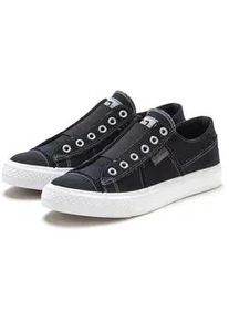 Sneaker ELBSAND "Halbschuh, Slipper, Freizeitschuh, Stoffschuhe, Textilschuhe", Damen, Gr. 37, schwarz, Obermaterial: 100% Textilmaterial. Decksohle: 100% Textilmaterial. Futter: 100% Textilmaterial. Laufsohle: 100% Synthetik, unifarben, Schuhe Sneaker, aus Textil zum Reinschl&uuml;pfen mit elastischem Einsatz