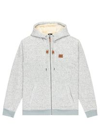 Hoodie Quiksilver Cypress Keller Herren (Gr S |grau/wei&szlig;)