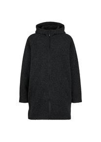Stoic MerinoPile RissnaSt Long Jacket Mantel Damen (Gr L |schwarz)