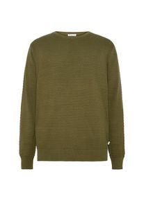 KnowledgeCotton Apparel Vagn Regular Bubble Knit Crew Neck Wollpullover Herren (Gr S |oliv)