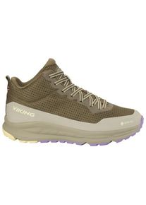 Wanderschuhe Viking Motion Mid GTX Damen (Gr 38 |beige/oliv |wasserdicht)