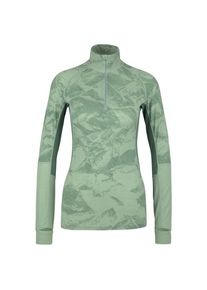 Stoic MerinoMesh150 SadjemSt. L/S Half Zip Merinounterwäsche Damen Ski (Gr XL |grün/türkis)