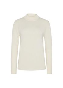 KnowledgeCotton Apparel 2x2 Fine Merino Turtleneck Wollpullover Damen (Gr S |beige)