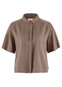 Fjällräven Hemd Fjällräven Övik Hemp Camp Shirt S/S Damen (Gr XS |braun)