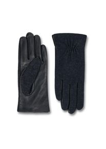 Tchibo - Lederhandschuhe im Materialmix - Damen - Gr. 8 - dunkelgrau