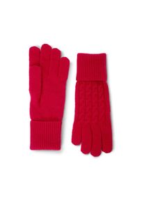 Tchibo - Strickhandschuhe mit Zopfmuster - rot