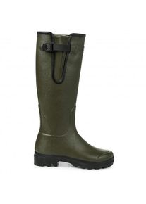Le Chameau Vierzon mit Jerseyfutter Gummistiefel Damen (Gr 40 |oliv |wasserdicht)