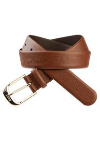 BOSS Damen Ledergürtel "Anna Belt 3cm C."open braun 242, casual,feminin,klassisch, Gr. 100, unifarben, Leder, Gürtel, mit Dornschließe