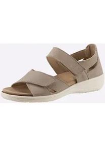 Classic Dog Sandale CLASSIC, Damen, Gr. 40, grau (taupe), Nubukleder, Schuhe Sandale