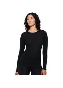 Langarmshirt Triumph "Beauty Layers LSL Top Wool", Damen, Gr. L, schwarz, Single Jersey, Obermaterial: 100% Wolle, h&uuml;ftbedeckend, Rundhals, Shirts Langarmshirt, weiche Wolle, lang&auml;rmelig, in Single-Jersey Qualit&auml;t